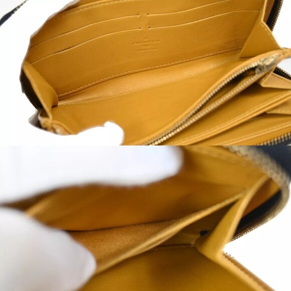 LOUIS VUITTON Zippy Round Long Wallet Monogram Denim Leather Blue - Picture 2 of 15